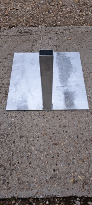 Lastenverteilerplatte vz. fr Pfosten 60 x 40mm