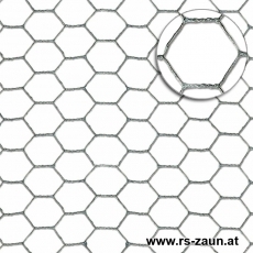 Sechseckgeflecht verzinkt 40 x 0,9mm/1,0 x 50m