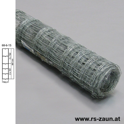 Knotengeflecht verzinkt 2,0 x 50m / 17 Querdrhte